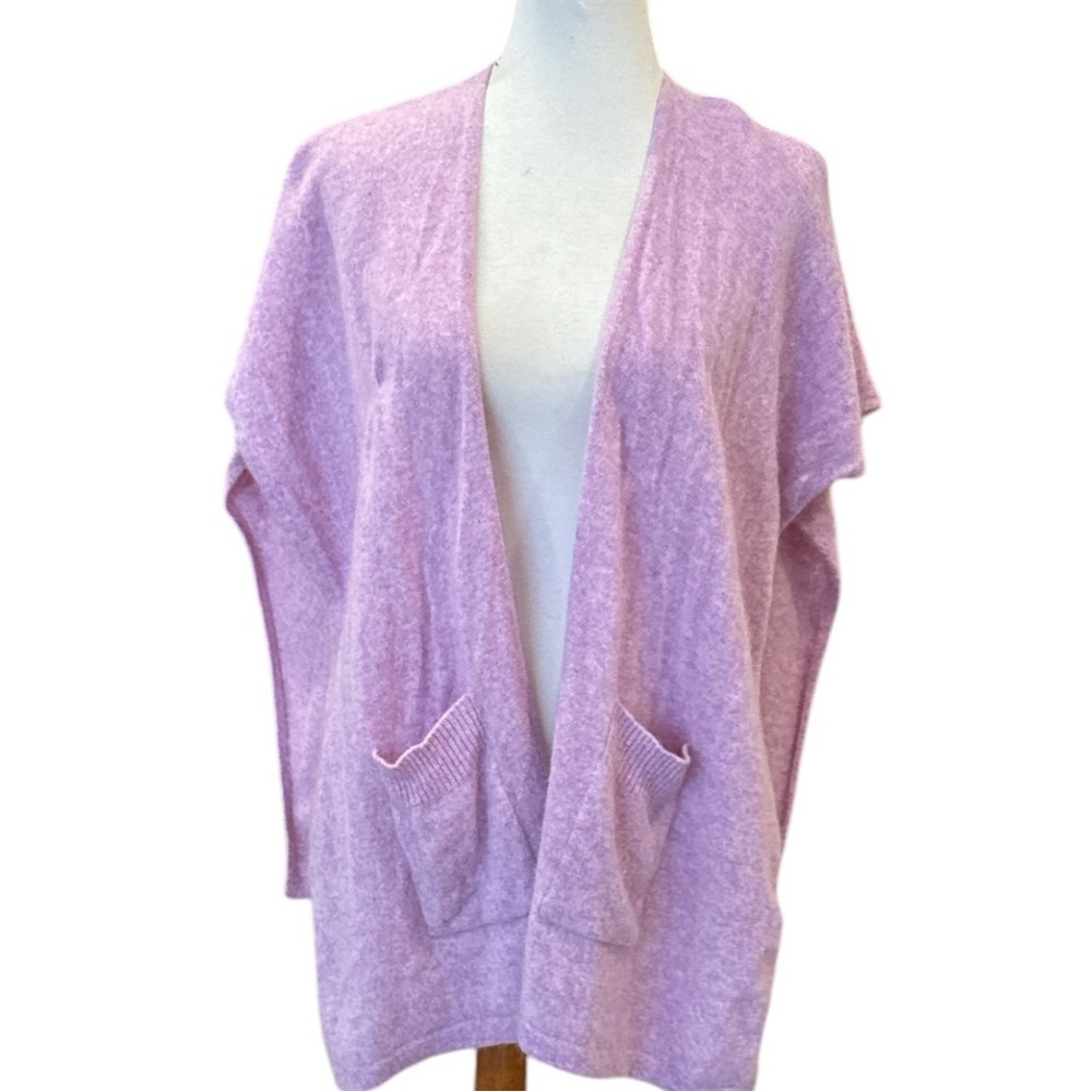 Nordstrom light Purple open sides Cardigan cashmere blend like new
